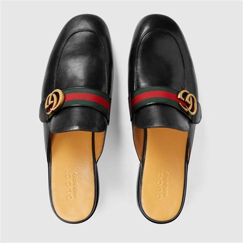 gucci princetown leather slipper with double g|gucci princetown slippers review.